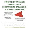 Guide de soutien somatique (basé sur le corps) pour les étudiant·es organisant un mouvement pour une Palestine libre