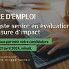 Offre d'emploi : Analyste senior en évaluation et mesure d’impact