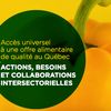 Accès universel à une offre alimentaire de qualité au Québec : action, besoins et collaborations intersectorielles
